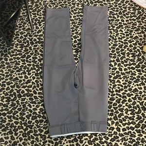 Rawlings pro dri baseball pants - medium, charcoal grey with black pinstripe